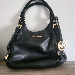 Michael Kors Black hobo style purse.